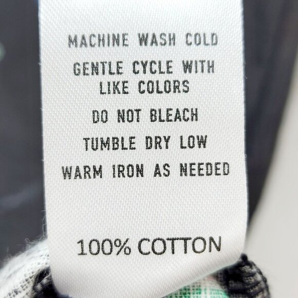 Mens Reverse Threads Black Short-Sleeve Shirt Tropical Patent Casual Fit Size S - Picture 10 of 10